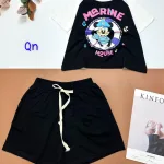 Đồ bộ quần đùi áo tay ngắn in chữ MARINE