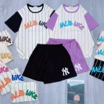 Đồ bộ quần đùi áo tay ngắn in chữ MLB LIKE