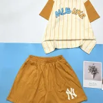 Đồ bộ quần đùi áo tay ngắn in chữ MLB LIKE