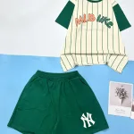 Đồ bộ quần đùi áo tay ngắn in chữ MLB LIKE