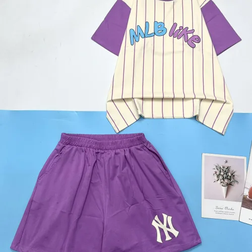 Đồ bộ quần đùi áo tay ngắn in chữ MLB LIKE