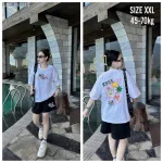 Đồ bộ quần đùi  áo tay ngắn in chữ sez...