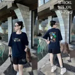 Đồ bộ quần đùi  áo tay ngắn in chữ sez...