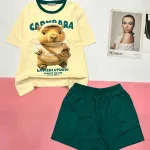 Đồ bộ quần đùi  áo tay ngắn in hình capypara