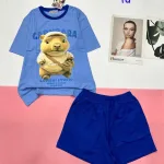 Đồ bộ quần đùi  áo tay ngắn in hình capypara