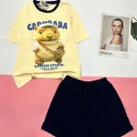 Đồ bộ quần đùi  áo tay ngắn in hình capypara