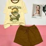 Đồ bộ quần đùi  áo tay ngắn in hình capypara