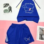 Đồ bộ quần đùi áo tay ngắn in hình chú chó