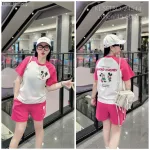 Đồ bộ quần đùi áo tay ngắn in hình chuột mickey