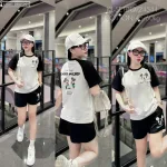 Đồ bộ quần đùi áo tay ngắn in hình chuột mickey