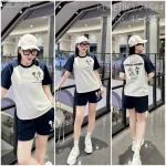 Đồ bộ quần đùi áo tay ngắn in hình chuột mickey