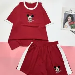 Đồ bộ quần đùi áo tay ngắn in hình chươt Mickey nhỏ