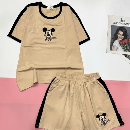 Đồ bộ quần đùi áo tay ngắn in hình chươt Mickey nhỏ