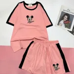 Đồ bộ quần đùi áo tay ngắn in hình chươt Mickey nhỏ