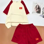 Đồ bộ quần đùi áo tay ngắn in hình cờ Việt Nam