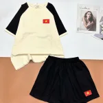Đồ bộ quần đùi áo tay ngắn in hình cờ Việt Nam