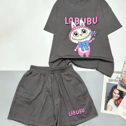 Đồ bộ quần đùi áo tay ngắn in hình labubu