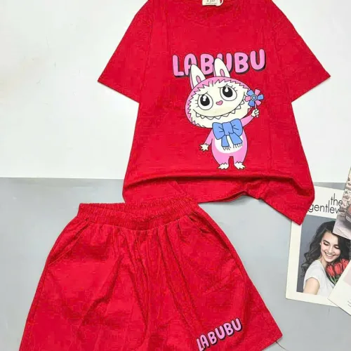 Đồ bộ quần đùi áo tay ngắn in hình labubu