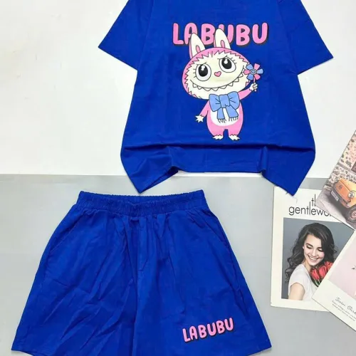 Đồ bộ quần đùi áo tay ngắn in hình labubu