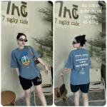 Đồ bộ quần đùi áo tay ngắn in hình vịt