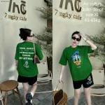 Đồ bộ quần đùi áo tay ngắn in hình vịt