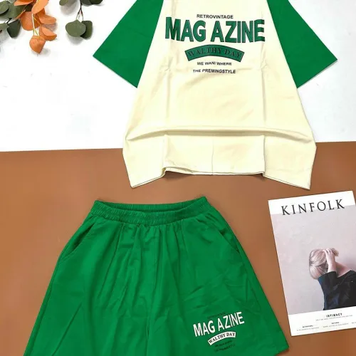 Đồ bộ quần đùi áo tay ngắn in MAG AZINE