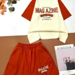 Đồ bộ quần đùi áo tay ngắn in MAG AZINE