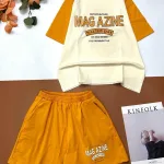 Đồ bộ quần đùi áo tay ngắn in MAG AZINE