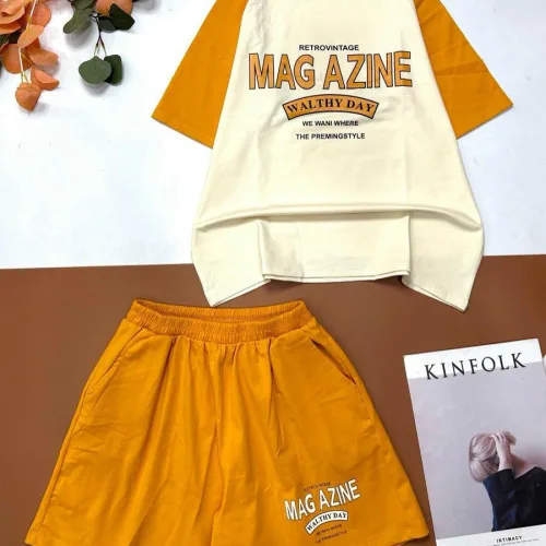 Đồ bộ quần đùi áo tay ngắn in MAG AZINE