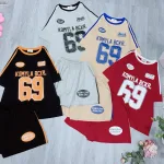 Đồ bộ quần đùi áo tay ngắn in số 69