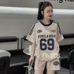 Đồ bộ quần đùi áo tay ngắn in số 69