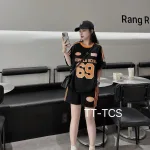 Đồ bộ quần đùi áo tay ngắn in số 69