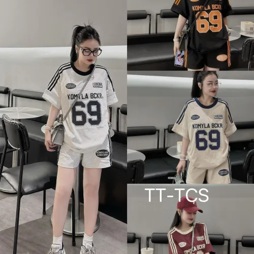 Đồ bộ quần đùi áo tay ngắn in số 69