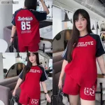 Đồ bộ quần đùi áo tay ngắn in số 85