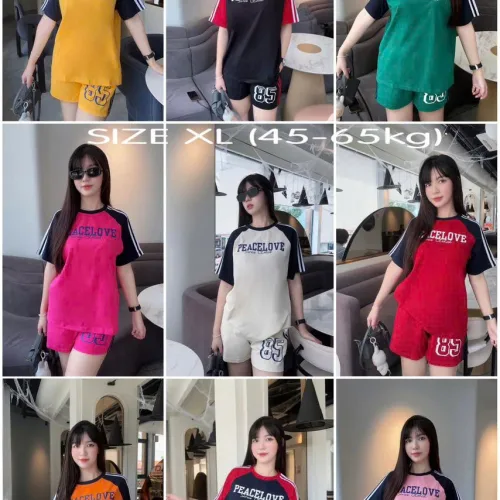 Đồ bộ quần đùi áo tay ngắn in số 85