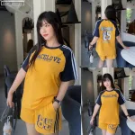 Đồ bộ quần đùi  áo tay ngắn in số 85 thể thao