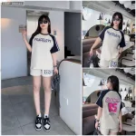 Đồ bộ quần đùi  áo tay ngắn in số 85 thể thao