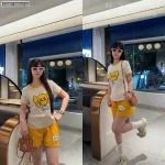 Đồ bộ quần đùi áo tay ngắn in XX