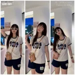 Đồ bộ quần đùi áo tay ngắn in XX