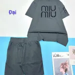 Đồ bộ quần đùi áo tay ngắn size lớn in 2 chữ miu