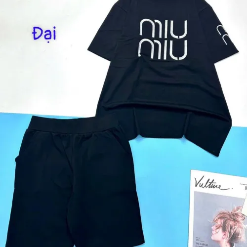 Đồ bộ quần đùi áo tay ngắn size lớn in 2 chữ miu