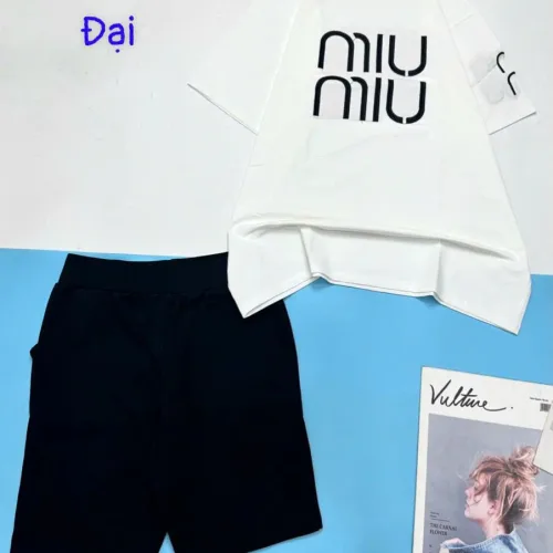 Đồ bộ quần đùi áo tay ngắn size lớn in 2 chữ miu