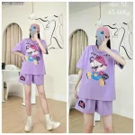 Đồ bộ quần đùi áo tay ngắn size lớn nhiều chữ