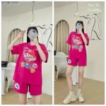 Đồ bộ quần đùi áo tay ngắn size lớn nhiều chữ