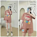 Đồ bộ quần đùi áo tay ngắn size lớn nhiều chữ