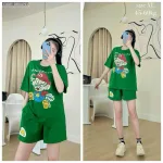 Đồ bộ quần đùi áo tay ngắn size lớn nhiều chữ