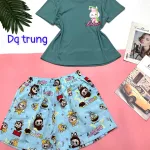Đồ bộ quần đùi áo tay ngắn  tăm nhuyễn phối đũi sọc trung