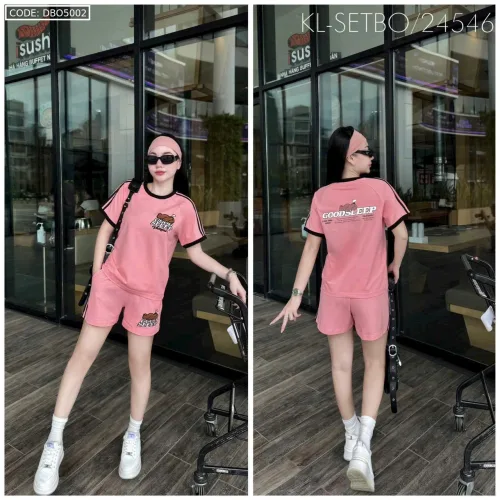 Đồ bộ quần đùi áo tay ngắn thể thao