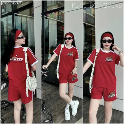 Đồ bộ quần đùi áo tay ngắn thể thao
