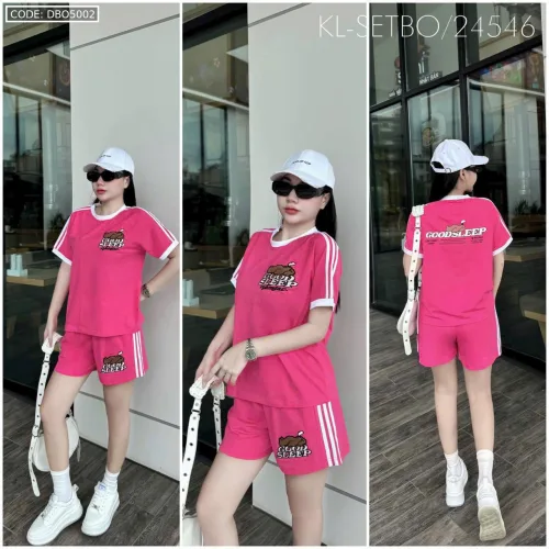 Đồ bộ quần đùi áo tay ngắn thể thao